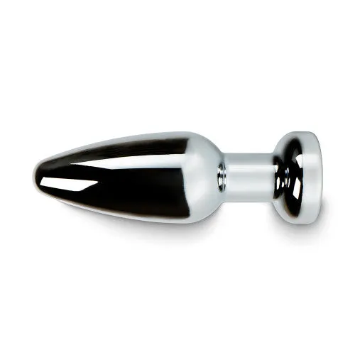 Remote Controlled Metal Vibrating Butt Plug 9.5x3.7 cm