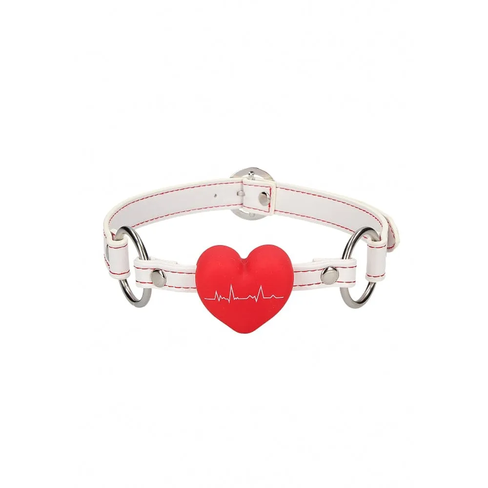 Shots Ouch! Nurse Theme Silicone Heart Gag