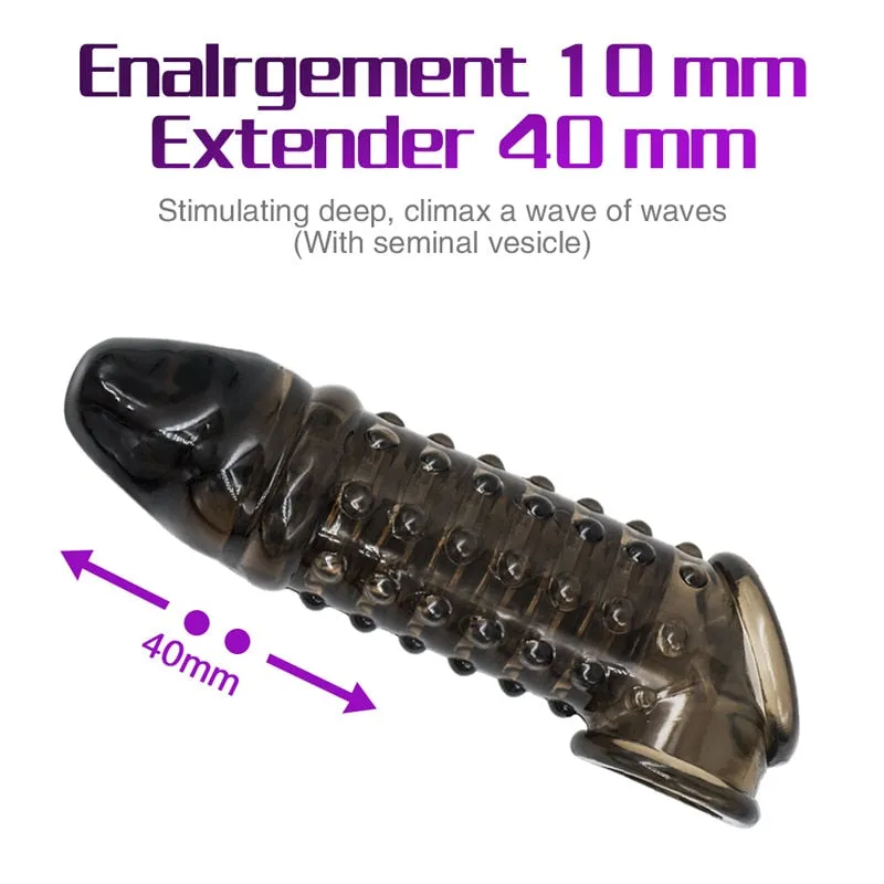 Silicone Reusable Penis Sleeve
