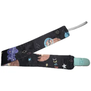 Sloths in Space Fabric Pacifier Clips