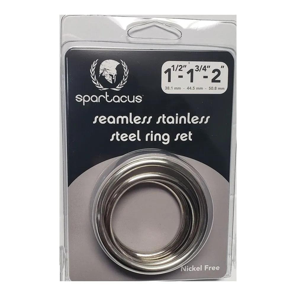 Spartacus Seamless Stainless Steel Ring Set