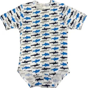 Squishyabdl Shark Cotton Bodysuit