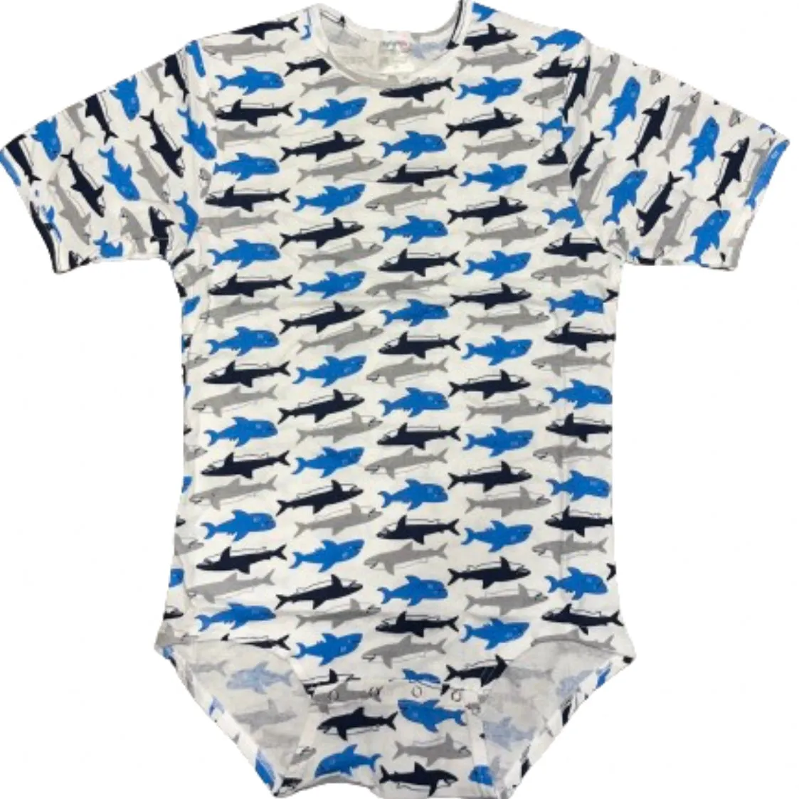 Squishyabdl Shark Cotton Bodysuit