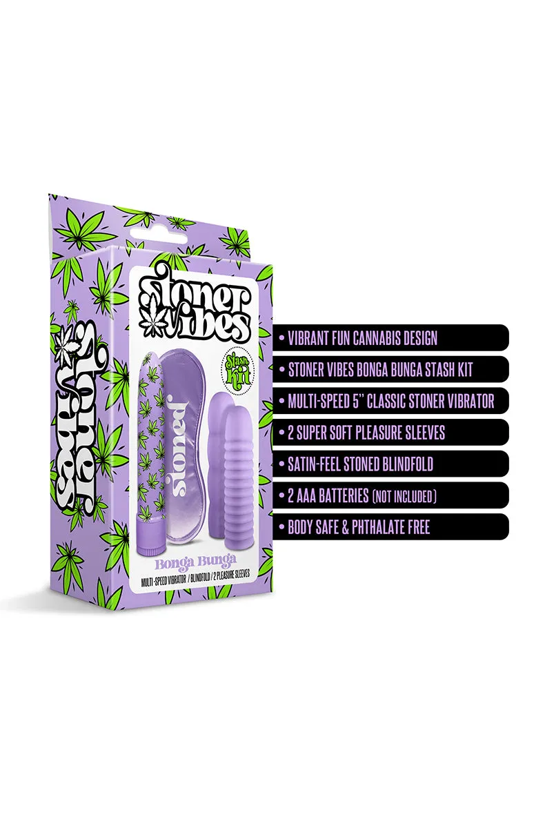Stoner Vibes Weed Vibrator Purple Bonga Bunga Kit
