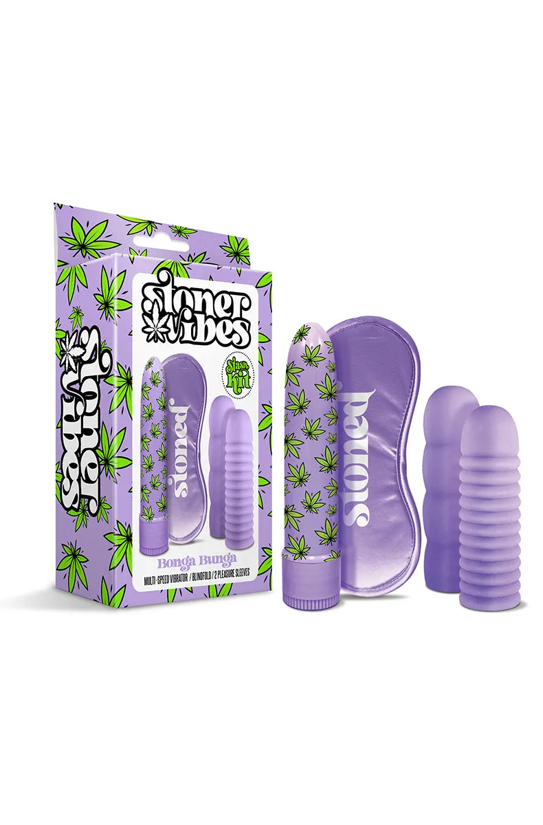 Stoner Vibes Weed Vibrator Purple Bonga Bunga Kit