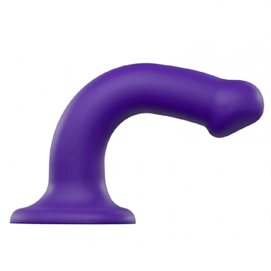 Strap-On-Me Semi-Realistic Medium Silicone Dildo - Purple