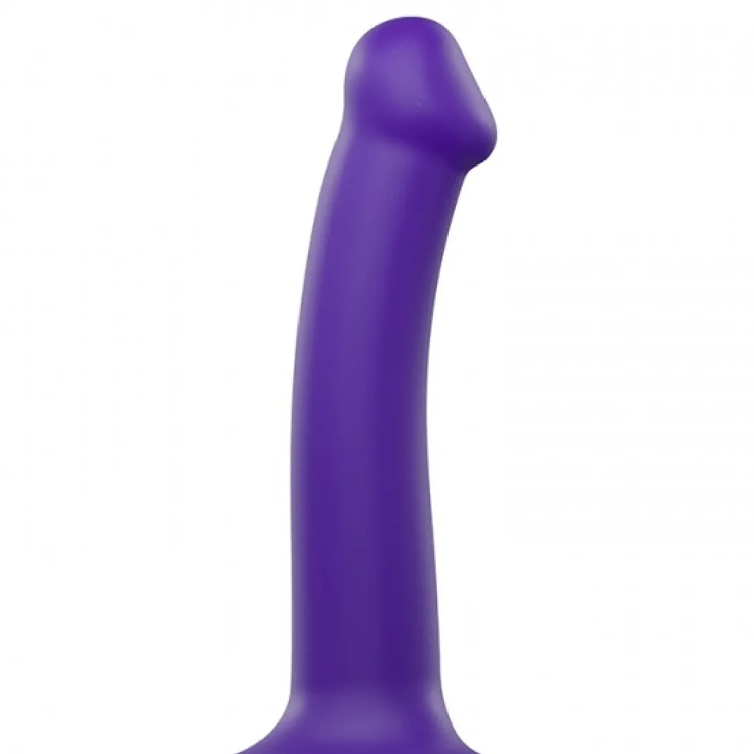 Strap-On-Me Semi-Realistic Medium Silicone Dildo - Purple