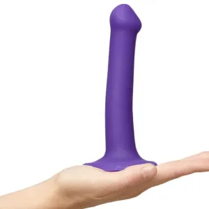 Strap-On-Me Semi-Realistic Medium Silicone Dildo - Purple