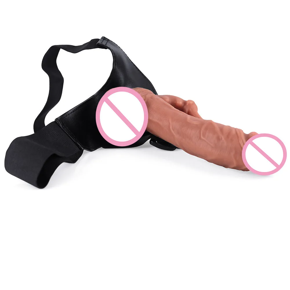 Strap On Strapless Realistic Dildos - Tougue Licking Vaginal Clit Lesbian Couple Sex Toy