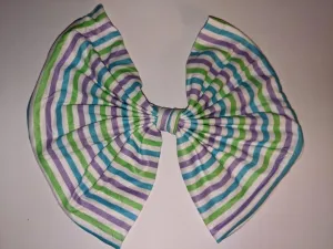 Stripes Fabric Hair Bow *