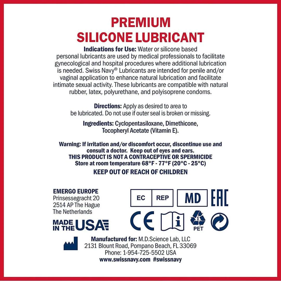 Swiss Navy Silicone Lubricant