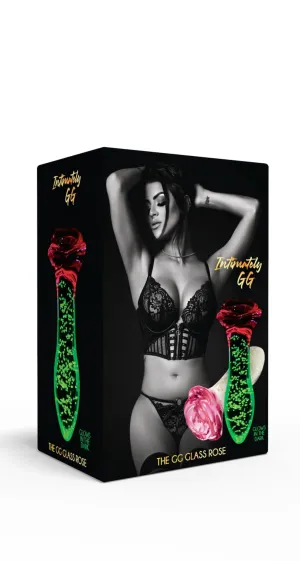 The GG Glass Rose Butt Plug