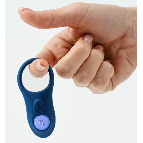 TOYBOX Sonic Blue vibrating penis ring ONE SIZE