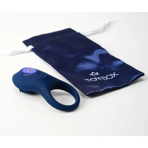 TOYBOX Sonic Blue vibrating penis ring ONE SIZE