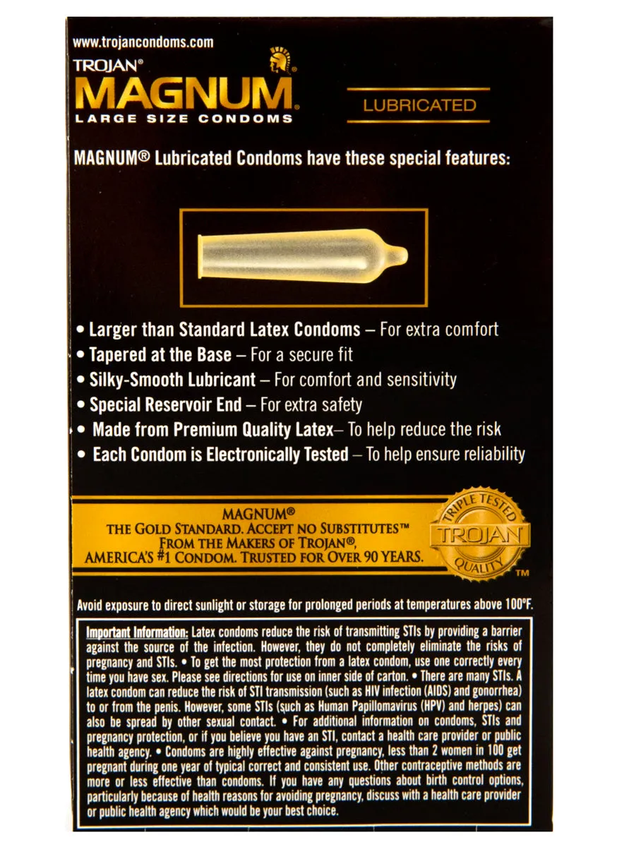 Trojan Magnums - Larger Size Condoms
