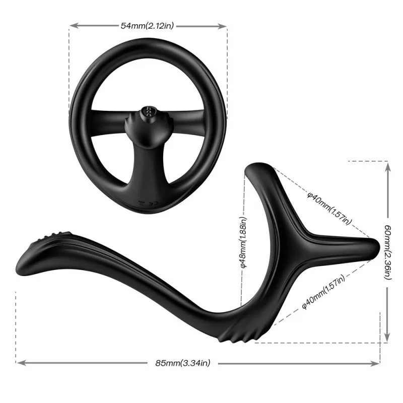 Useeker Erection Enhancing Tail Silicone Penis Ring USK-C10