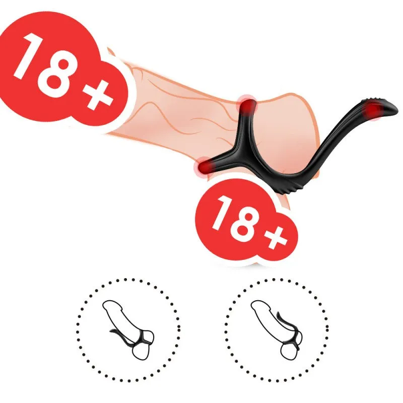 Useeker Erection Enhancing Tail Silicone Penis Ring USK-C10