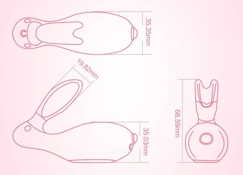 WOWYES Dual Women Rabbit Sex Waterproof Vibrator