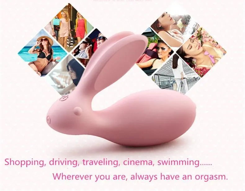 WOWYES Dual Women Rabbit Sex Waterproof Vibrator