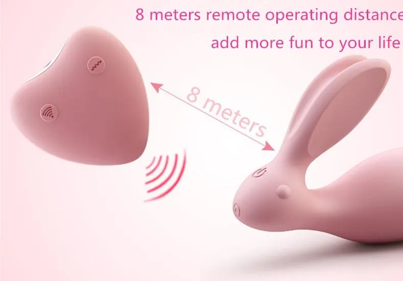 WOWYES Dual Women Rabbit Sex Waterproof Vibrator