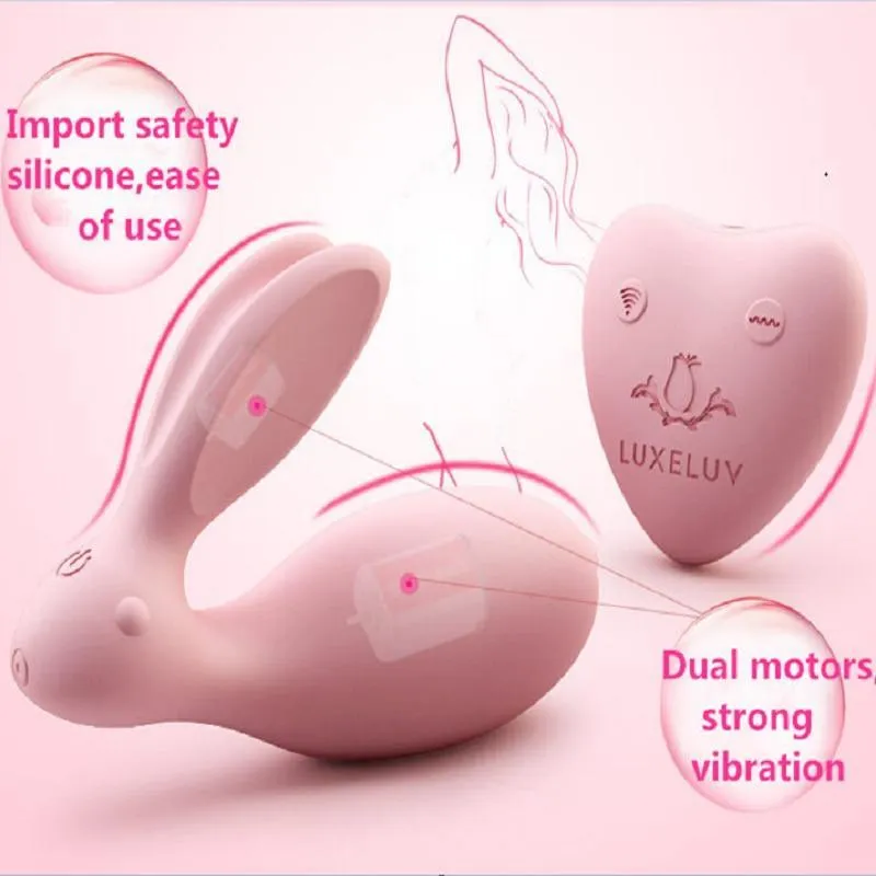 WOWYES Dual Women Rabbit Sex Waterproof Vibrator